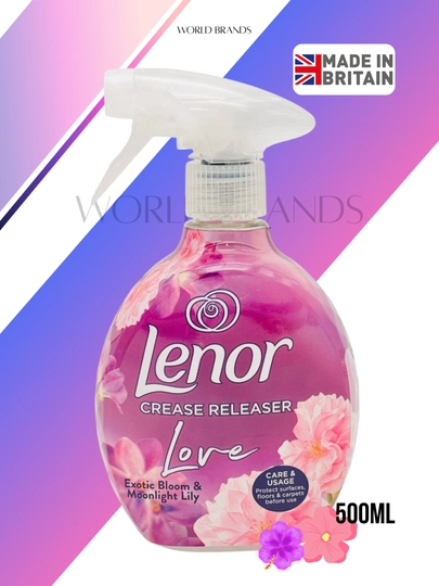Спрей Lenor для разглаживания одежды без утюга, 4 аромата, 500 мл – продукт UK — OPTOMAX-LENORSPAY500ML-ПУРПУР