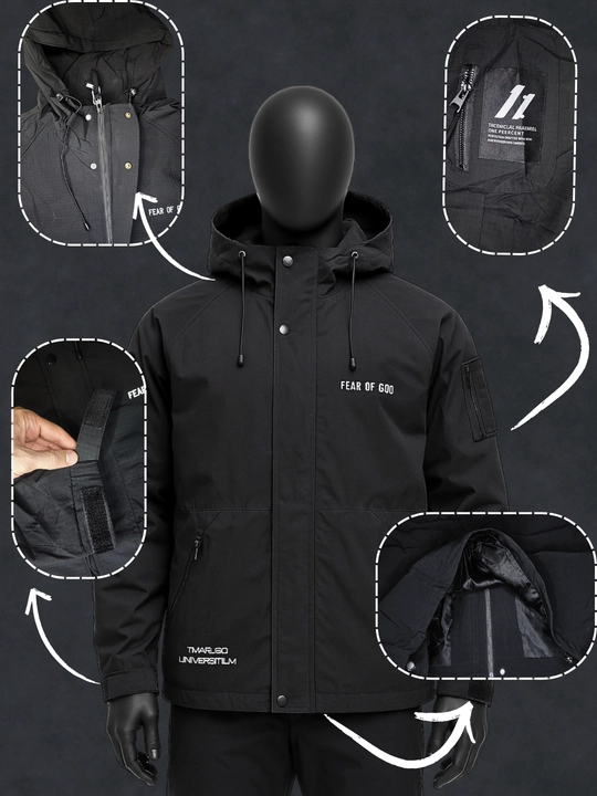 Kapyushonli erkaklar mavsumiy kurtka va vetrovkasi, L-4XL yengil kurtka
