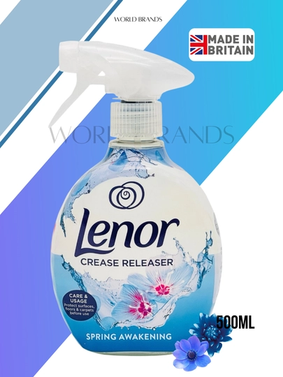 Спрей Lenor для разглаживания одежды без утюга, 4 аромата, 500 мл – продукт UK — OPTOMAX-LENORSPAY500ML-ГОЛУБ