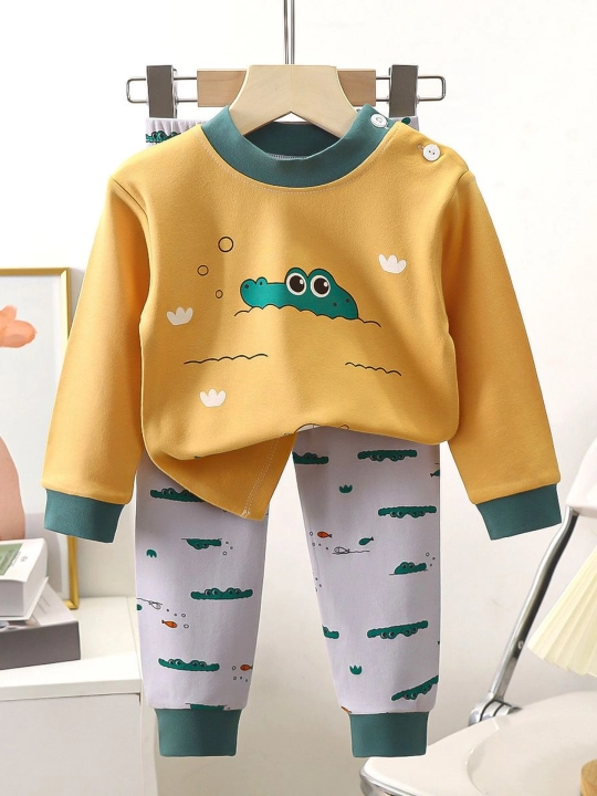 O‘g‘il bolalar va qizlar uchun pijama, 100% paxta, 7 xil rangda (90–130 sm)