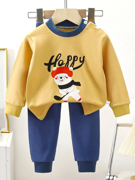 O‘g‘il bolalar va qizlar uchun pijama, 100% paxta, 7 xil rangda (90–130 sm)