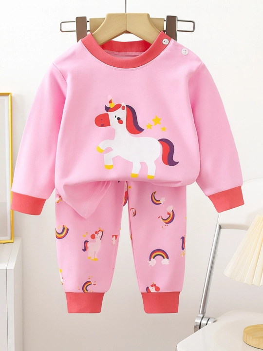 O‘g‘il bolalar va qizlar uchun pijama, 100% paxta, 7 xil rangda (90–130 sm)