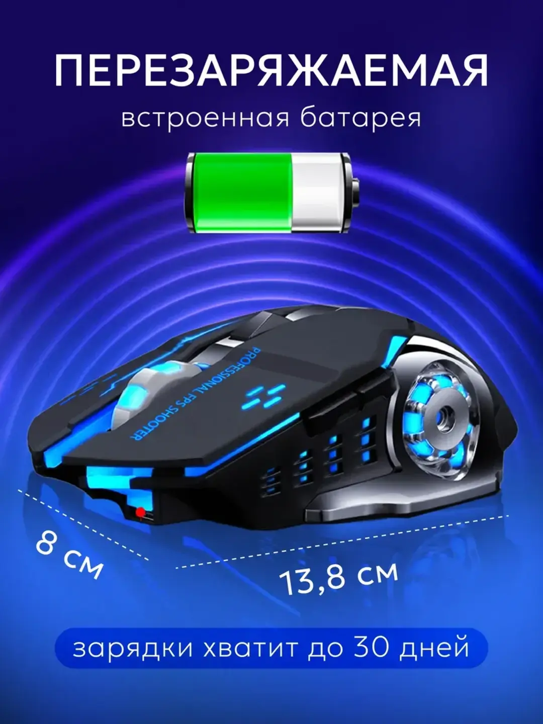 Simsiz kompyuter sichqoni, RGB yoruglik bilan