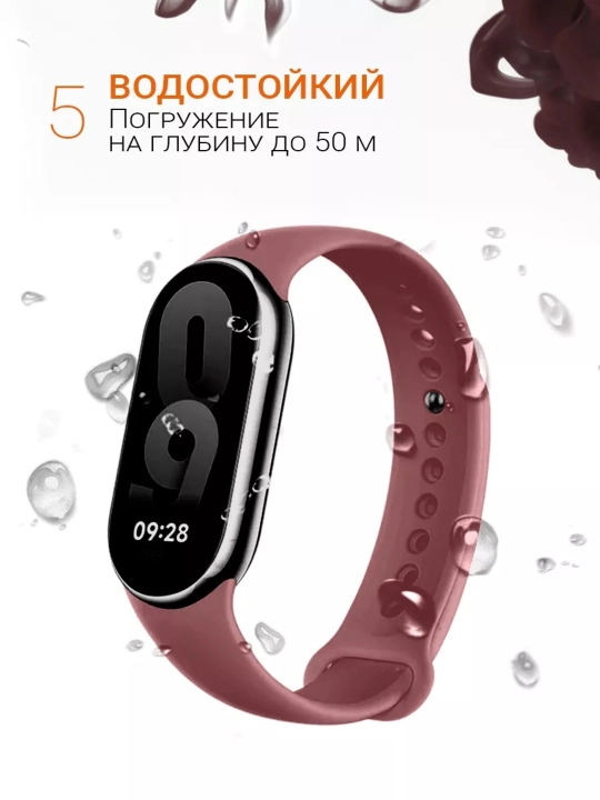Xiaomi Mi Band 8, 9, 10 uchun silikon tasma