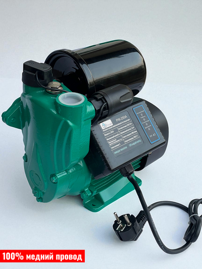 H2O PW-250F, 250 Vt, uy va bog‘ uchun avtomatik o‘z-o‘zidan ulanadigan suv nasosi