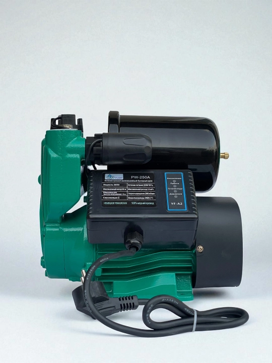 H2O PW-250F, 250 Vt, uy va bog‘ uchun avtomatik o‘z-o‘zidan ulanadigan suv nasosi