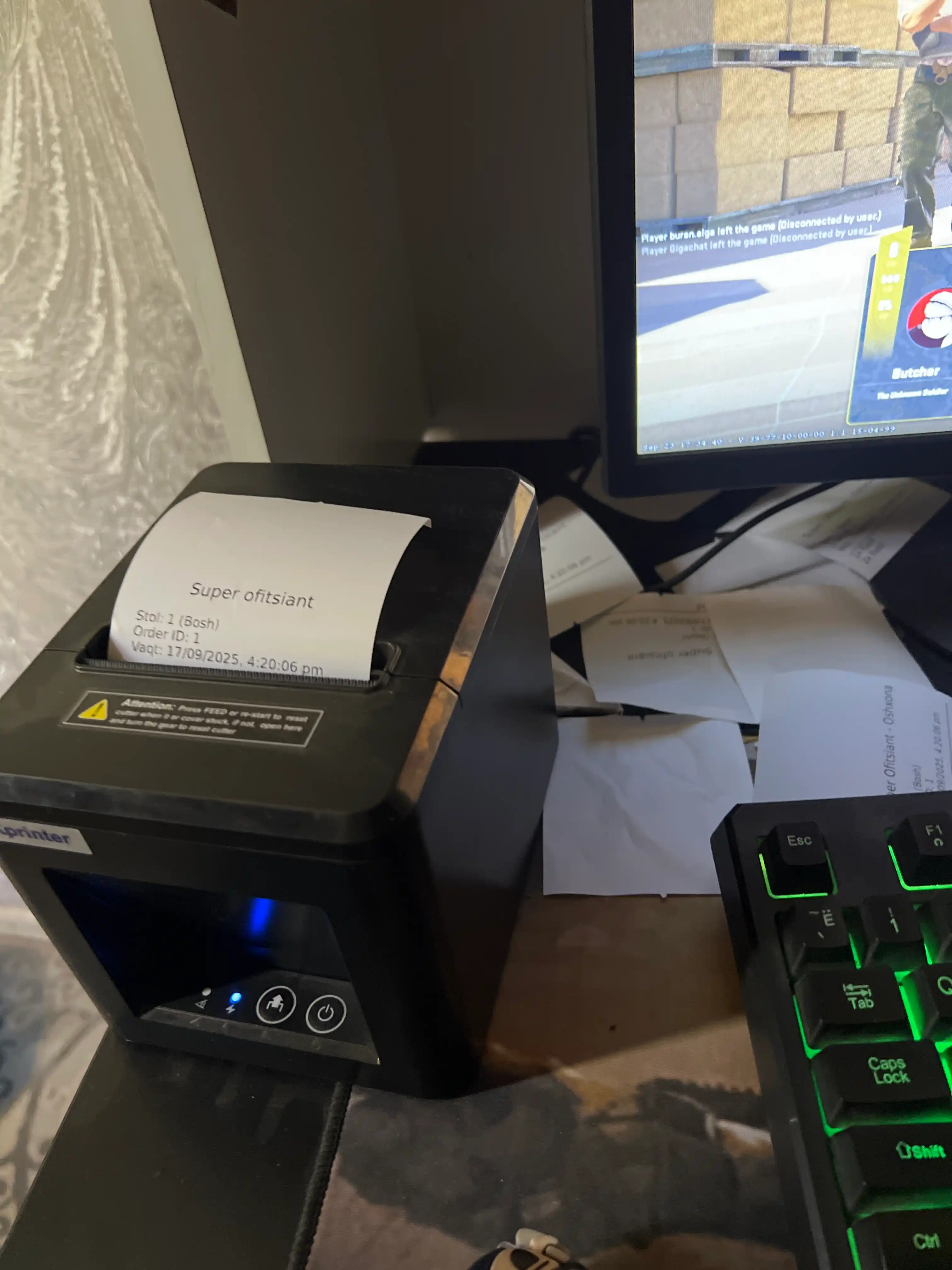 Chek qog'ozi, 80 mm x 50 m, 6 dona. termal qog'oz, chek printer uchun qog'oz