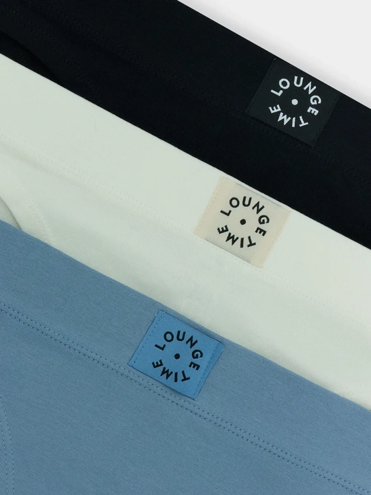 Panties ayollar sliplari baland bo'yli to'plam, 3 dona