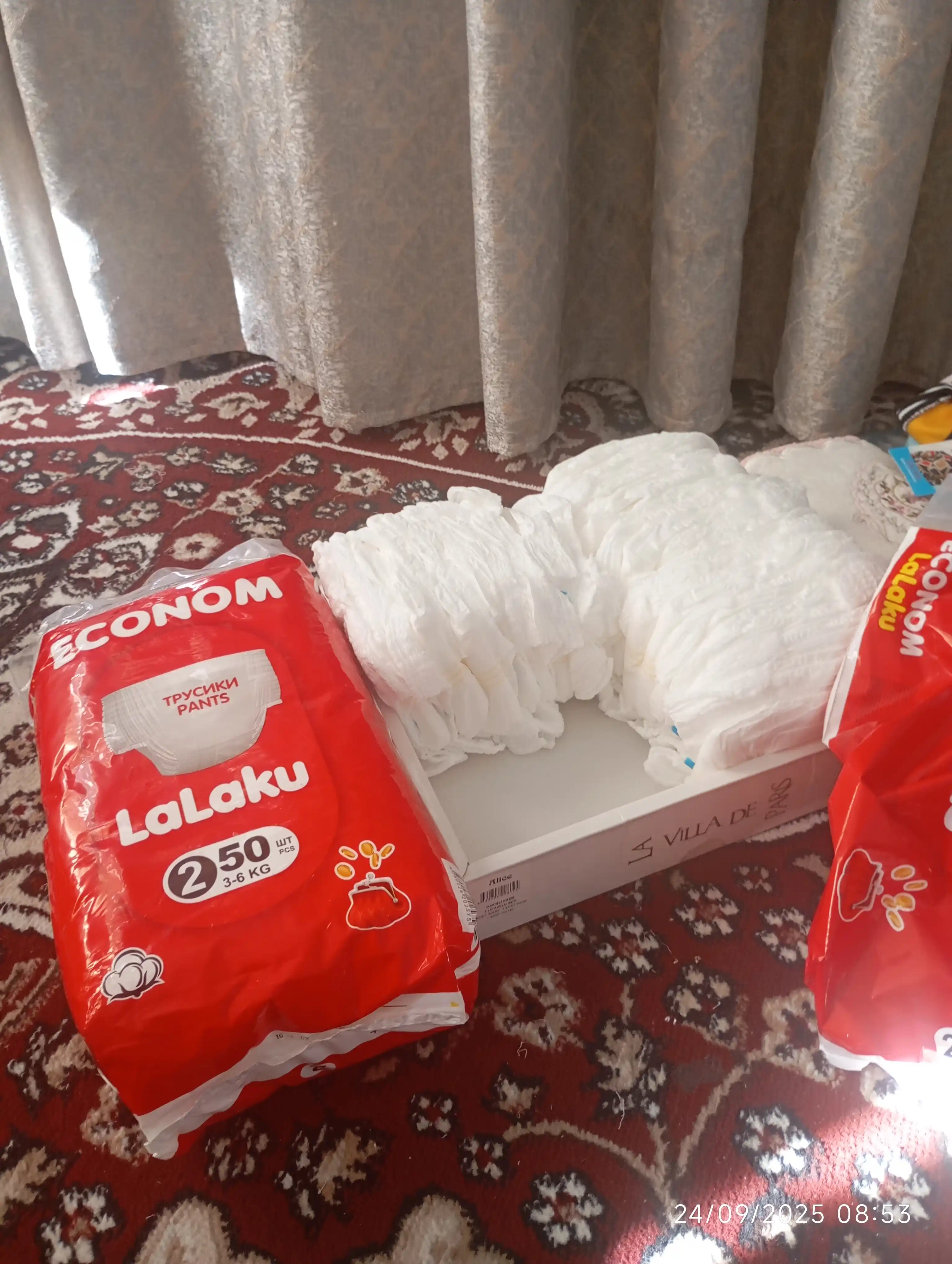 Taglik-trusiklar LaLaku Econom (ECONOM), o‘lchami 2 (3-6 kg), 100 dona