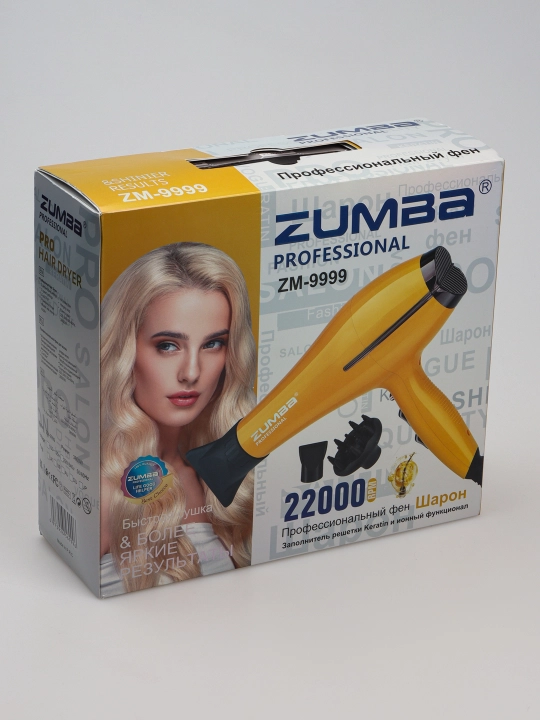 Профессиональный фен для сушки и укладки волос Zumba ZM-9999, ZM-9956, ZM-9958