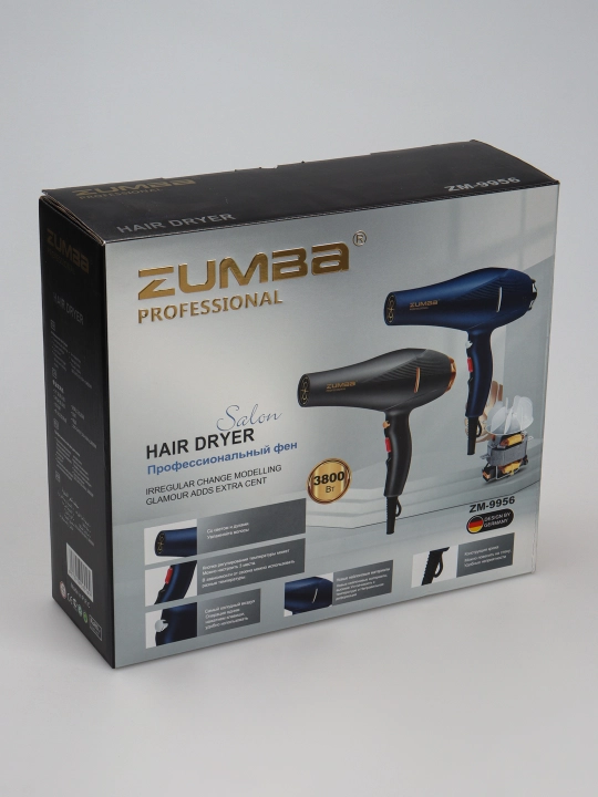 Профессиональный фен для сушки и укладки волос Zumba ZM-9999, ZM-9956, ZM-9958
