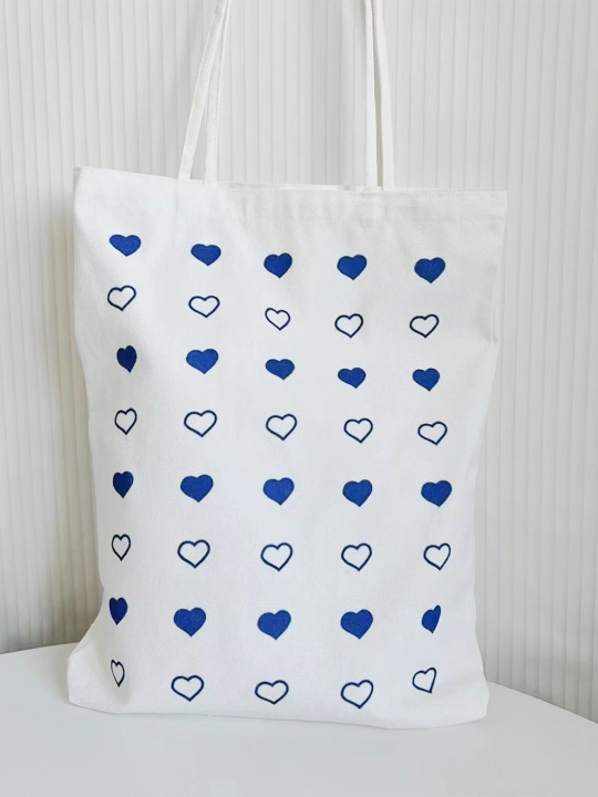 Ayollar sumka-shopperi yelka orqali, printi bor