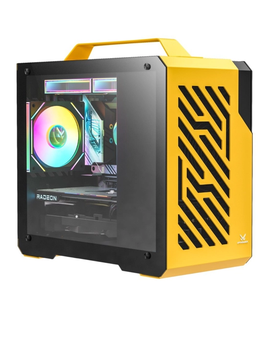 Air Cube G3 Gaming korpus, kompyuter uchun zamonaviy Case, oynali panel, mATX/ITX - 