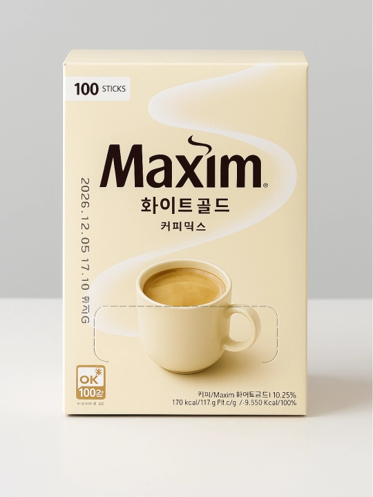 Qahva Maxim White Gold 3 tasi 1 da, 100 dona