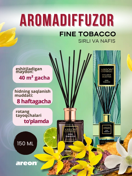 Ароматизатор диффузор для дома Areon Home Perfume Exclusive, освежитель воздуха, 150 мл
