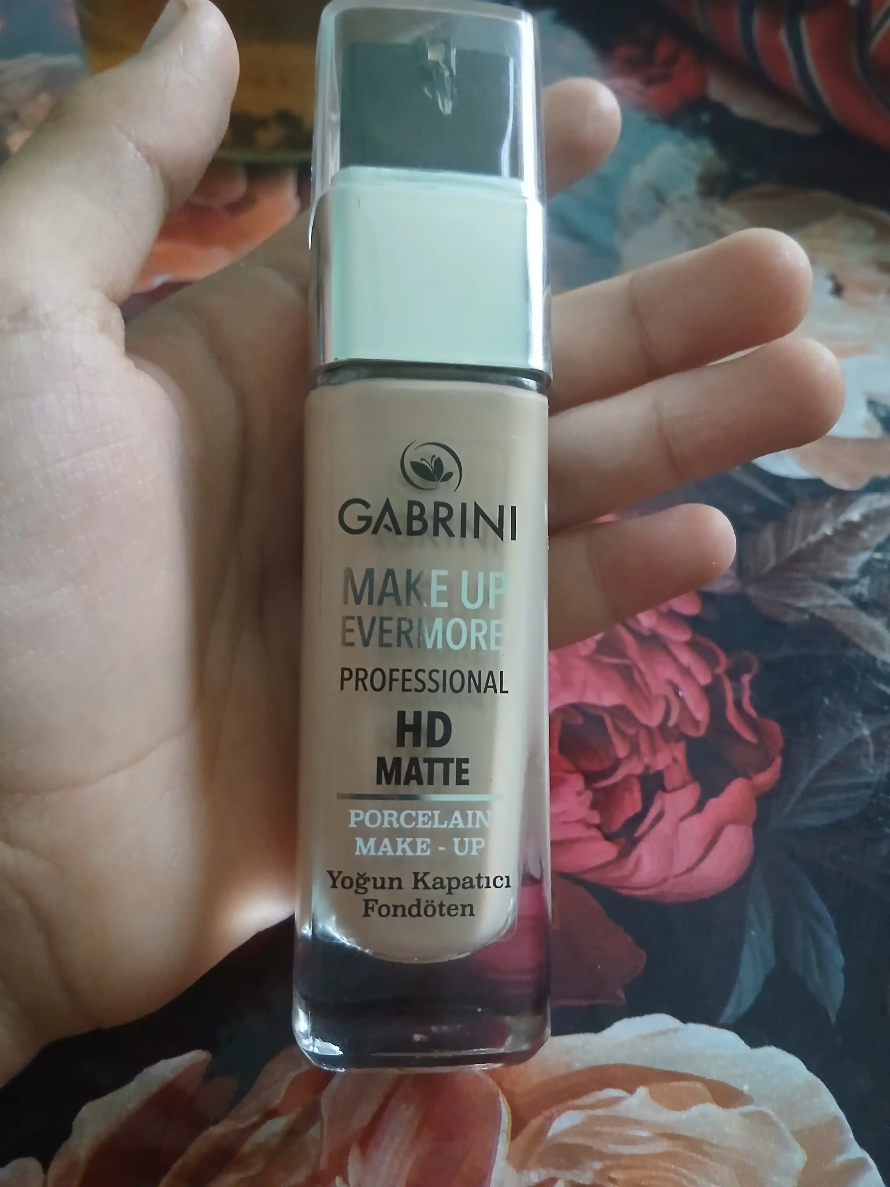 Gabrini Tonal kremi, HD Matte Make Up Evermore, xira, 30 ml
