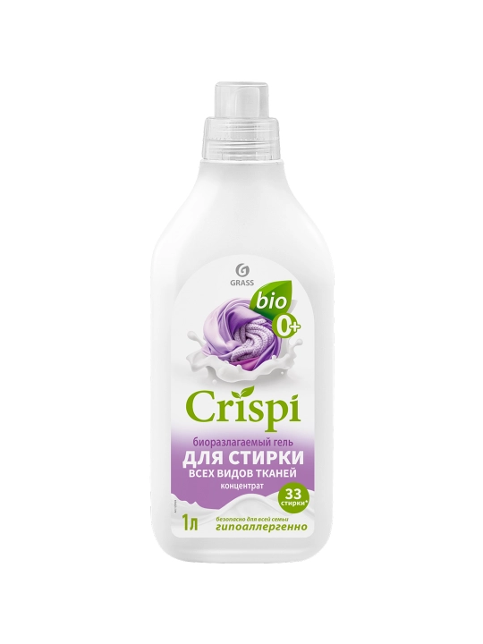 Grass CRISPI barcha turdagi matolarni yuvish uchun, gel konsentrati, 1 litr