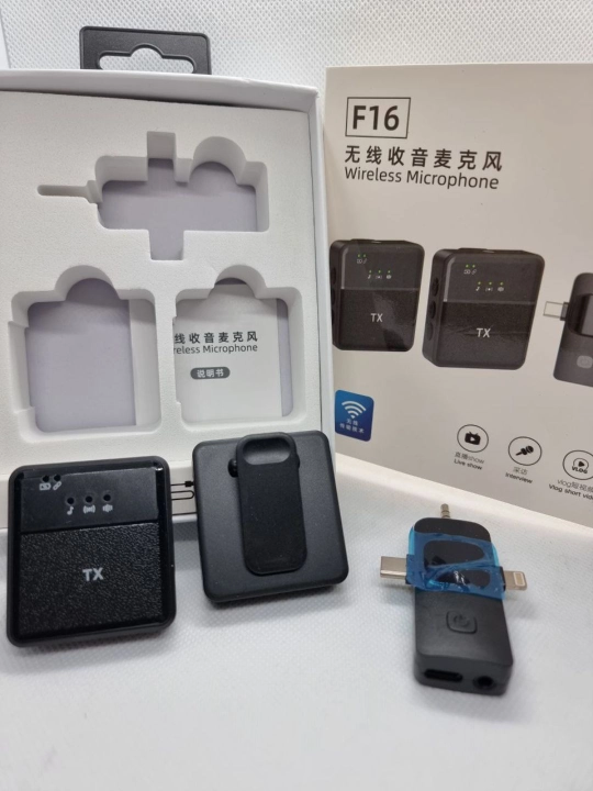 Simsiz petlichka mikrofon telefon uchun, iPhone va Android uchun, AAA