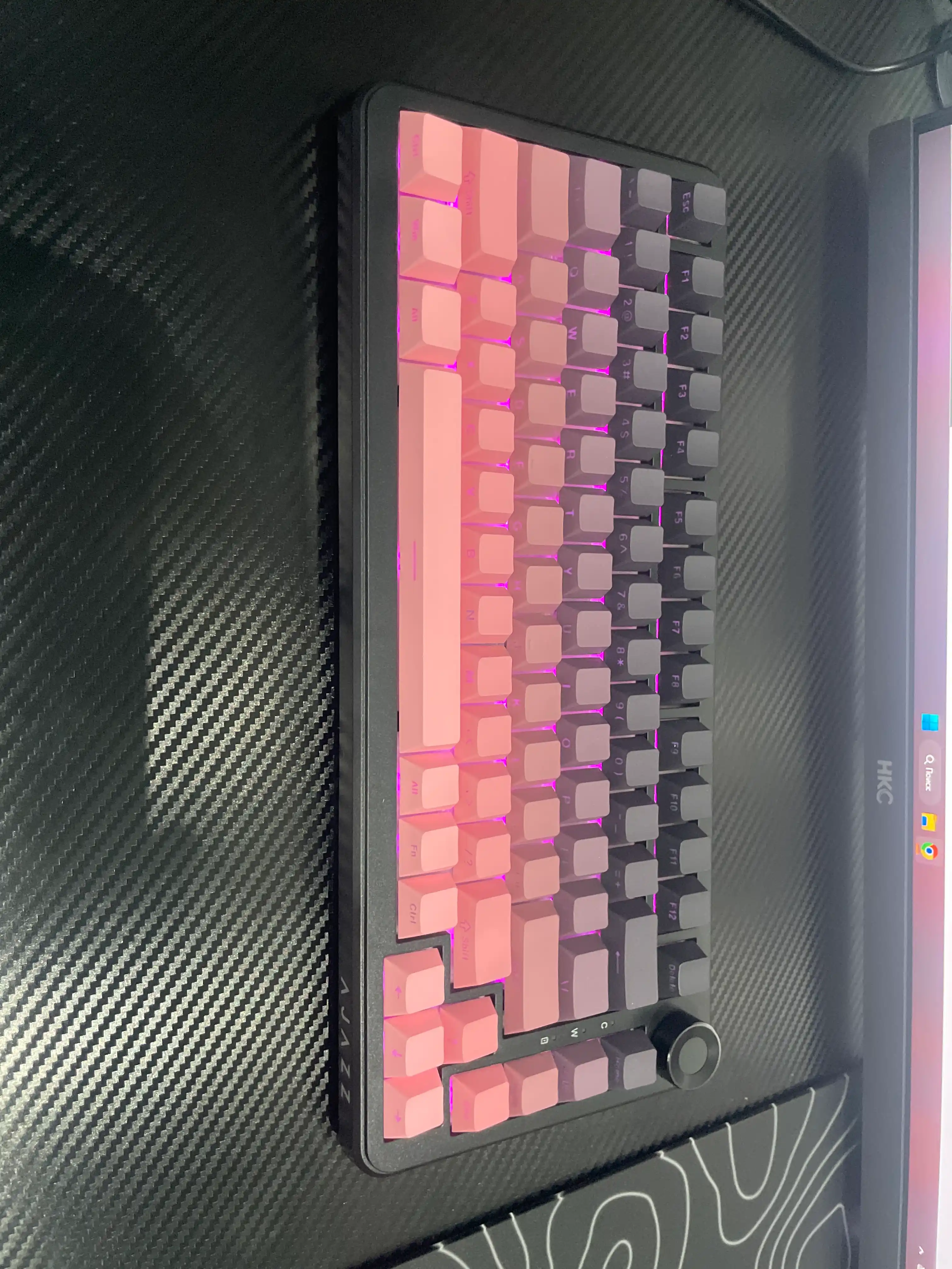 Mexanik Klaviatura AJAZZ AK820 MAX PLUS, Simsiz, Bluetooth, Geyming uchun, RGB, Hot-Swap