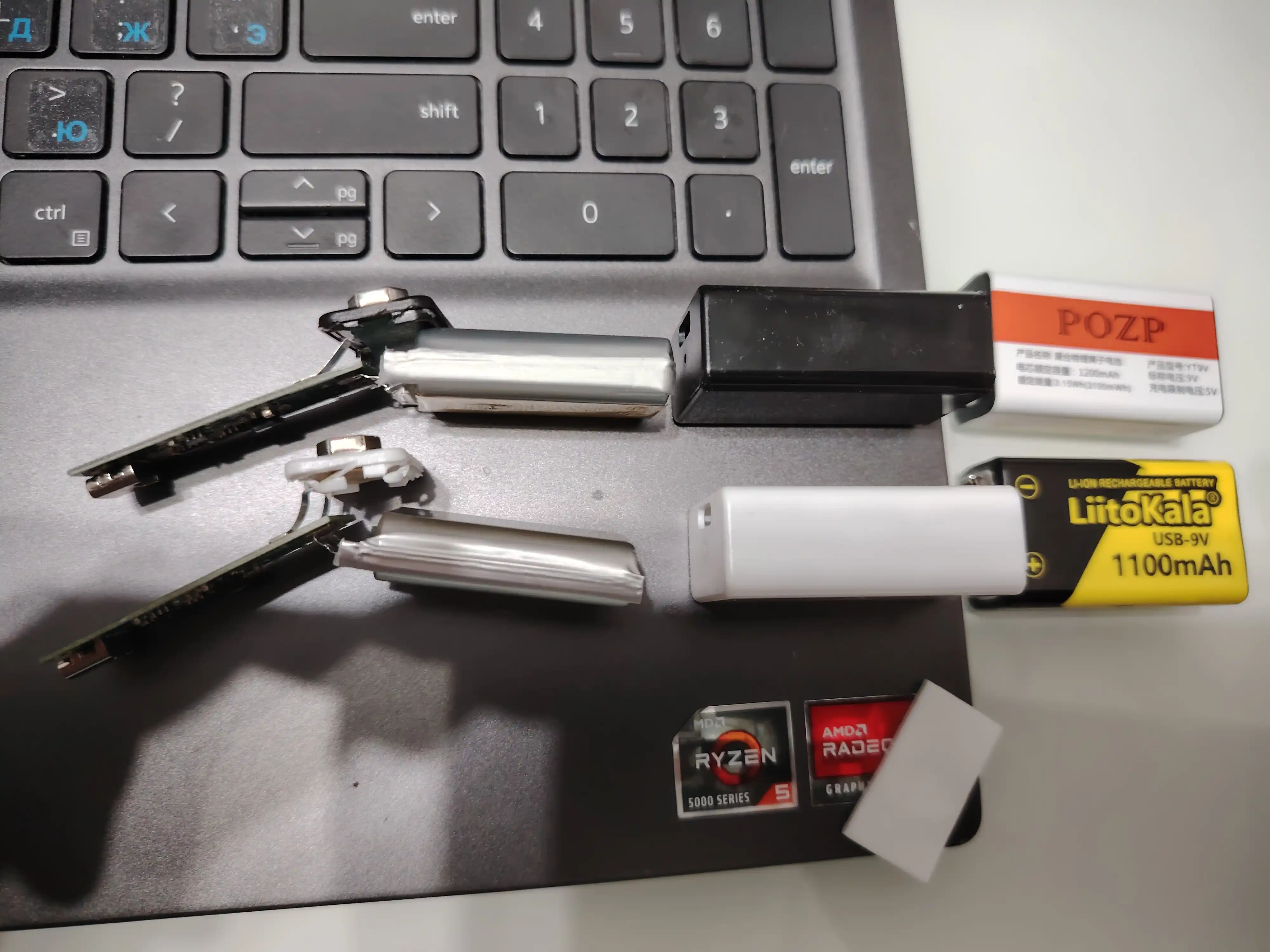 POZP Li-Ion 2960 mAh 1,5V va Li-Ion 1200 mAh 9V akkumulyator batareyasi