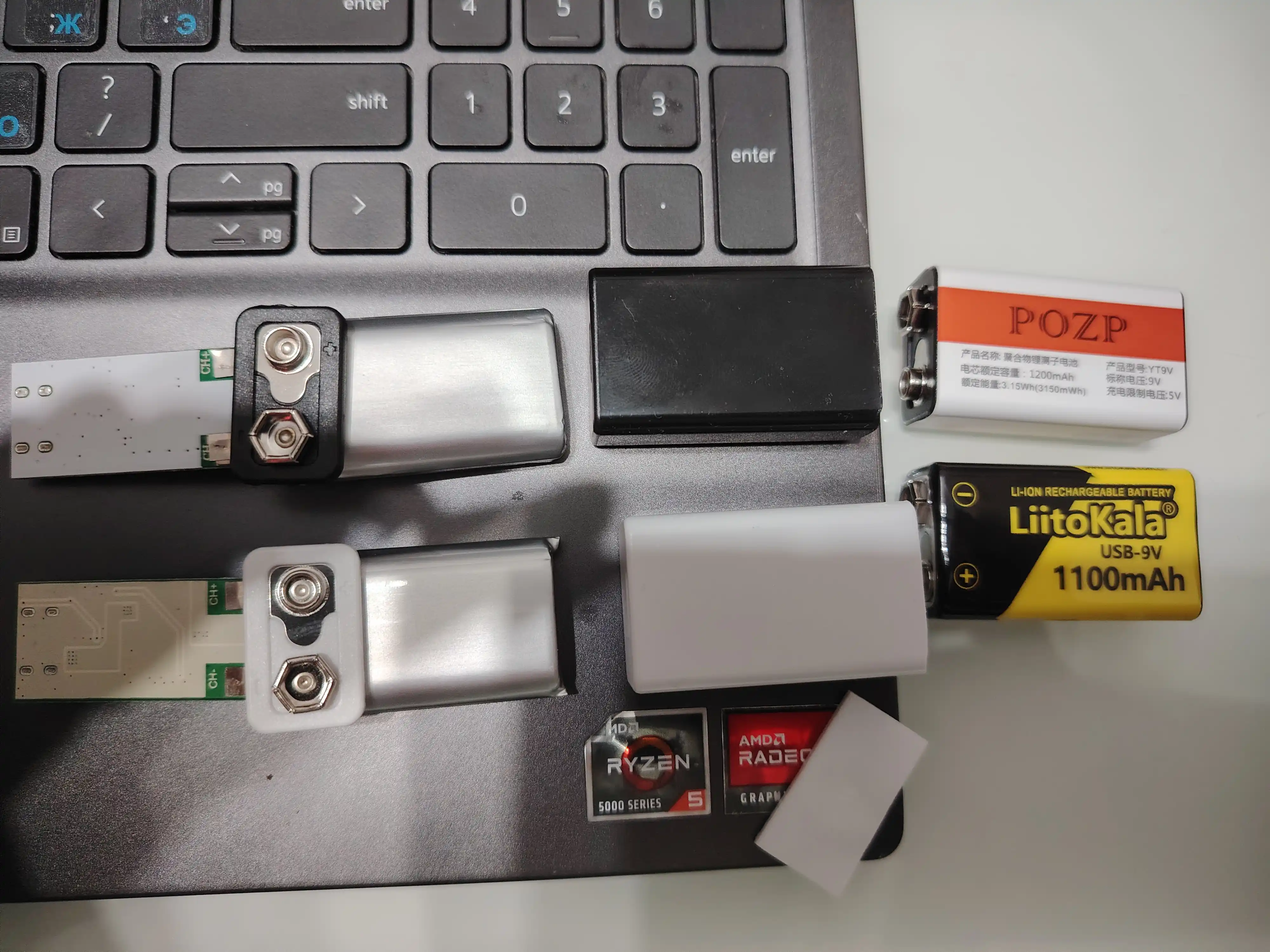 POZP Li-Ion 2960 mAh 1,5V va Li-Ion 1200 mAh 9V akkumulyator batareyasi