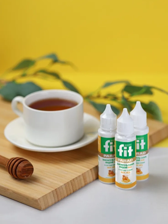 Asal ta’mli suyuq shakar o‘rnini bosuvchi Fit Parad No33, shakar o‘rnini bosuvchi 30 ml