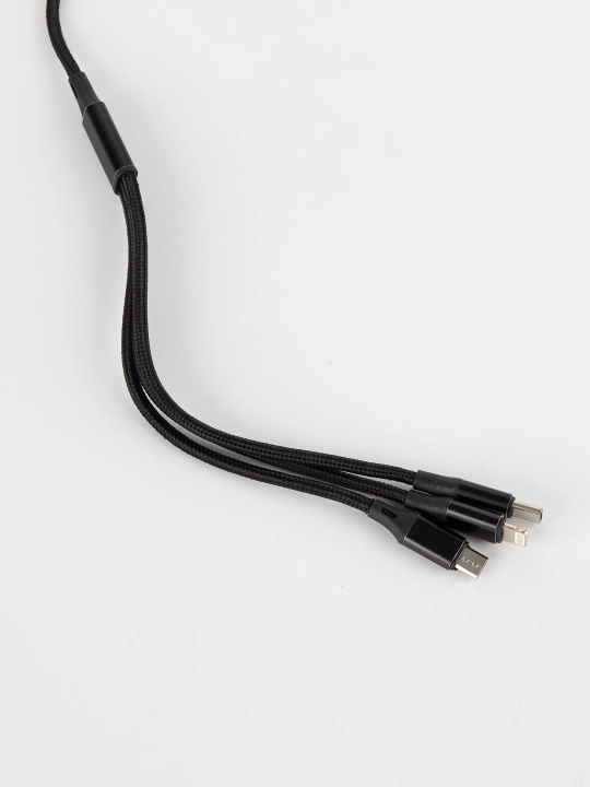 Zaryadlovchi kabeli universal 3 in 1 iPhone, Micro USB, Type-C