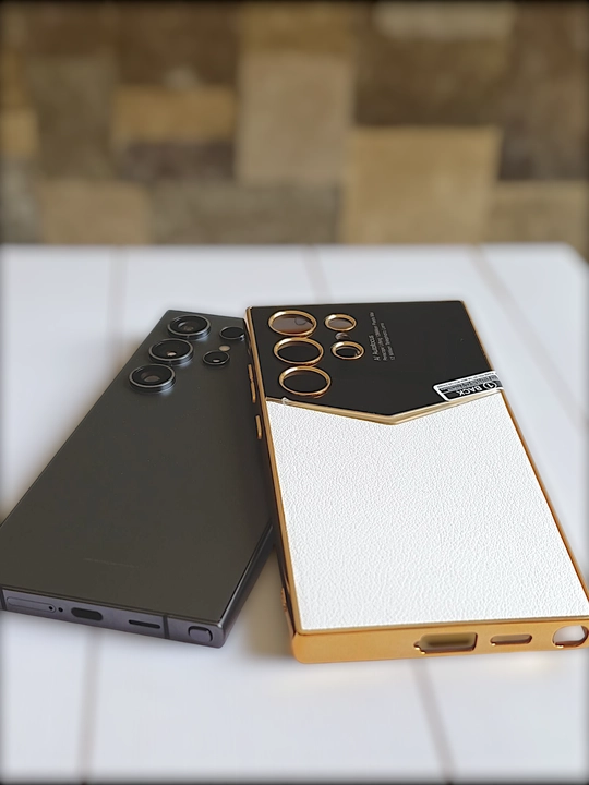 Чехол на самсунг гибкий защитный  с кожаной текстурой для Samsung S23, S24, S25 Ultra