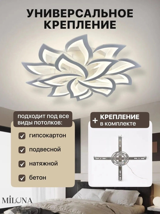 Shift qandil, yorug‘lik diodli, pultli, 3 xil yoritish rejimi, yorqinlikni sozlash