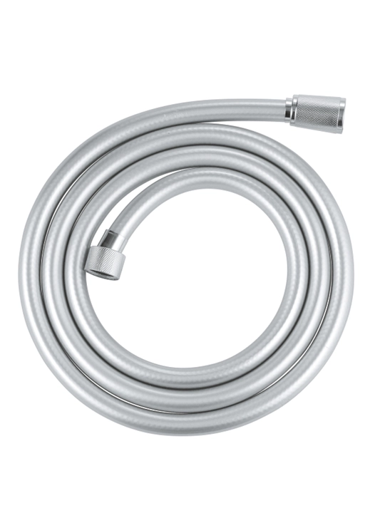 Dush uchun shlang GROHE Silverflex 1750 mm, burilishga qarshi himoya bilan, sovuq tong yaltiroq nashrida - 
