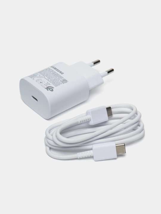Зарядка Samsung 25w, c кабелем type-с, usb-c - 