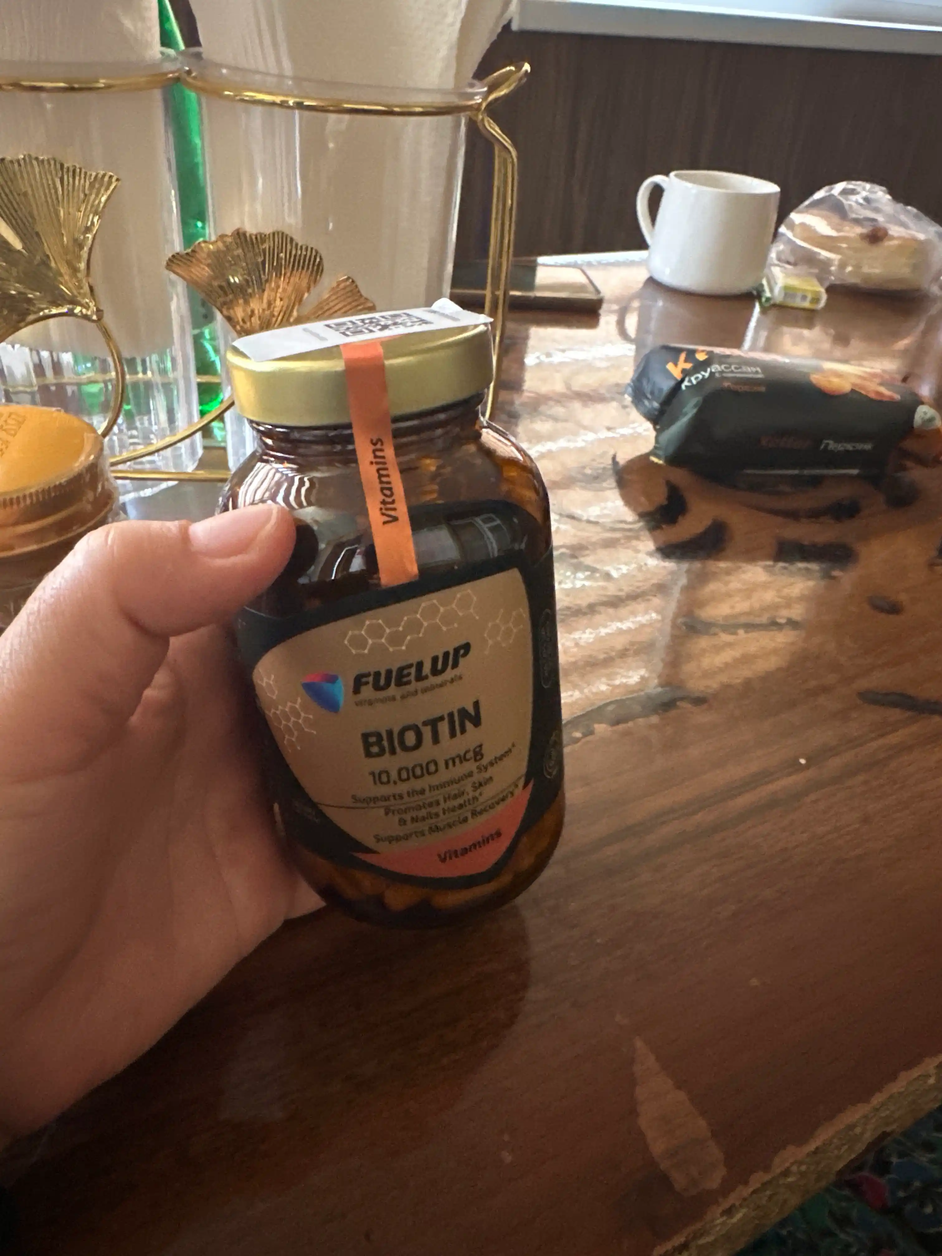 БИОТИН (BIOTIN) 10000 мкг 60 табеток ФуелАП стеклянная упаковка