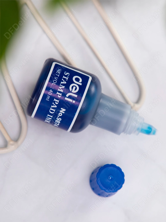 Shtempel bo'yog'i 40ml (ko'k) 9874 Deli, 9874bl