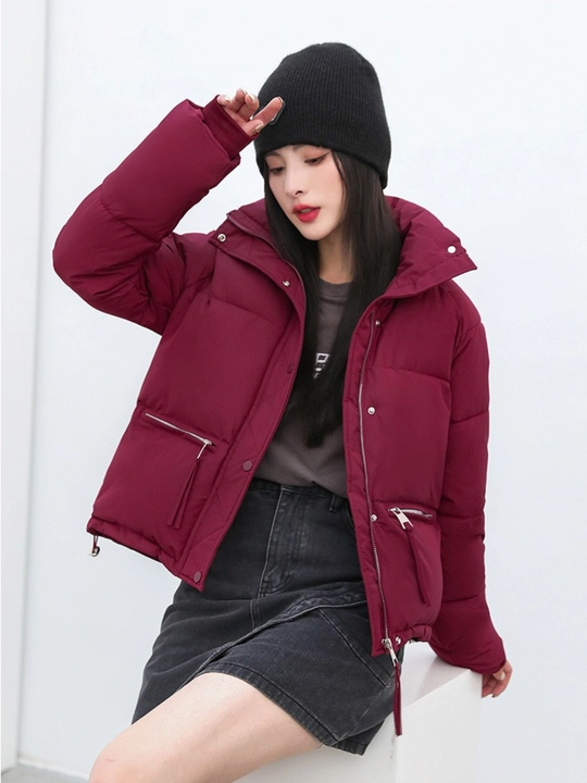 Qishki, kalta issiq kurtka, ayollar momig‘i, qish uchun - EllyFashion
