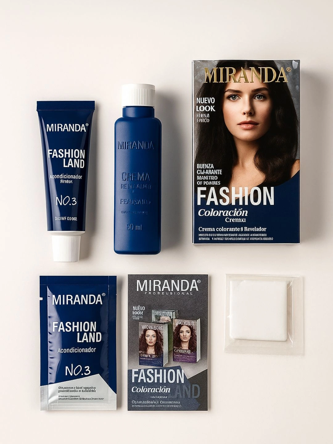 Miranda Hair Color – Soch bo‘yoqi (Qora / O‘rta jigarrang), 120 g 25000 ...