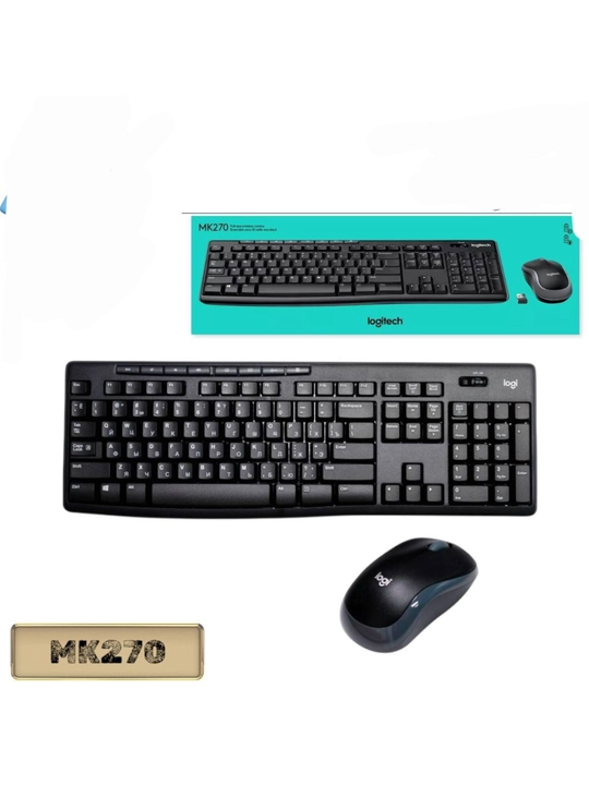 Logitech MK270 Simsiz Klaviatura va Sichqoncha To‘plami, Wireless Combo, USB 2.4GH - 