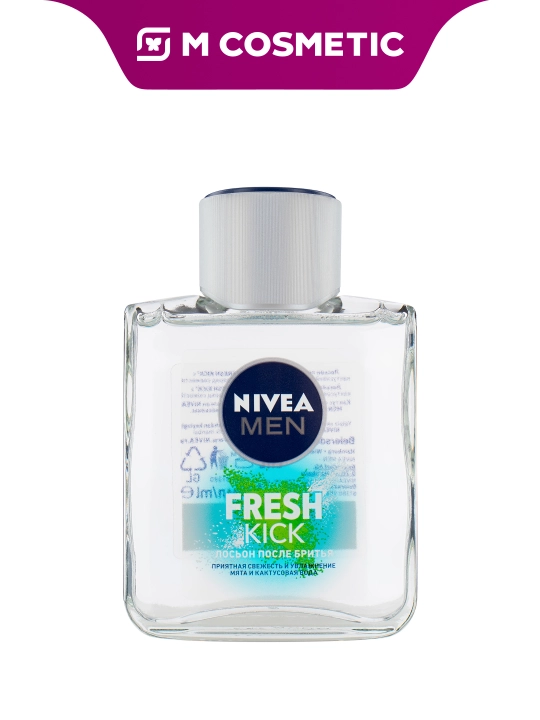 NIVEA Лосьон после бритья Fresh kick, Мята и кактусовая вода, 100 мл
