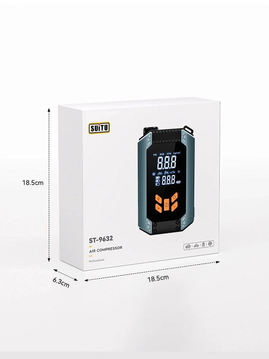 Автомобильный Jump Starter 4-в-1 с насосом, Power Bank и фонариком