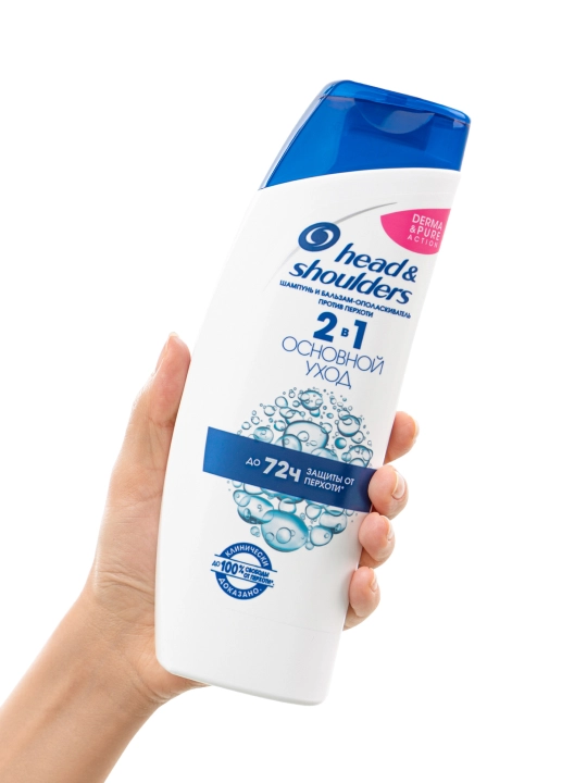 HEAD&SHOULDERS Shampun 2 tasi 1 da, Normal sochlar uchun asosiy parvarish, 400 ml