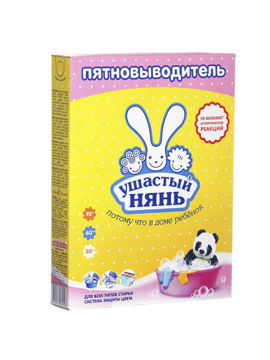 УШАСТЫЙ НЯНЬ Пятновыводитель, порошок, для детей, 500 г