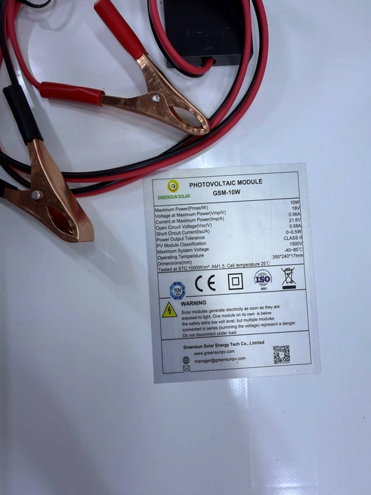 Quyosh paneli modul Greensun Solar, 10W
