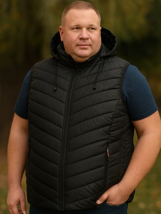 Jiletlar katta razmer erkaklar uchun, kuzgi velikan nimcha, yengsiz jaket, kamzul - 