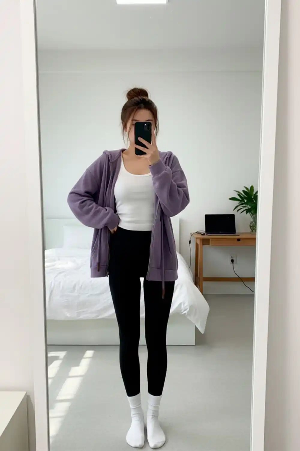 Ayollar yashin ustidagi xudi, kapyushonli, oversize, sportcha qalin kiyim