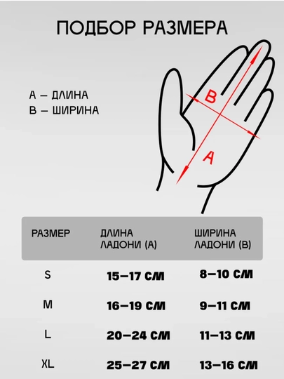 Варежки TERROR RACE, для сноуборда и горных лыж — SLABFML-286-БЕЛЫЙ-L