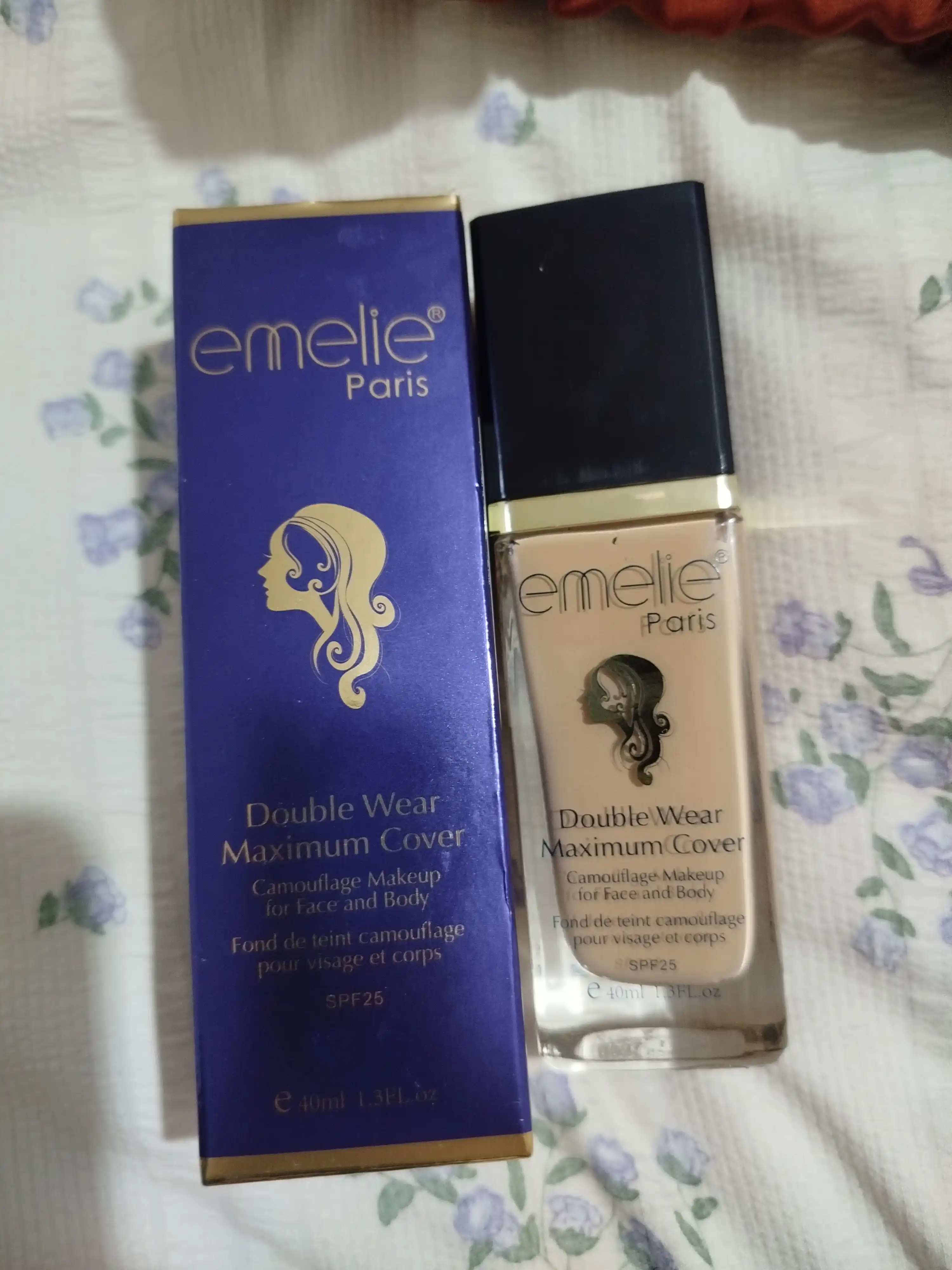 Tonal krem, emelie SPF 25 makiyaj asosi, namlantiruvchi, xira tusli, 45 ml