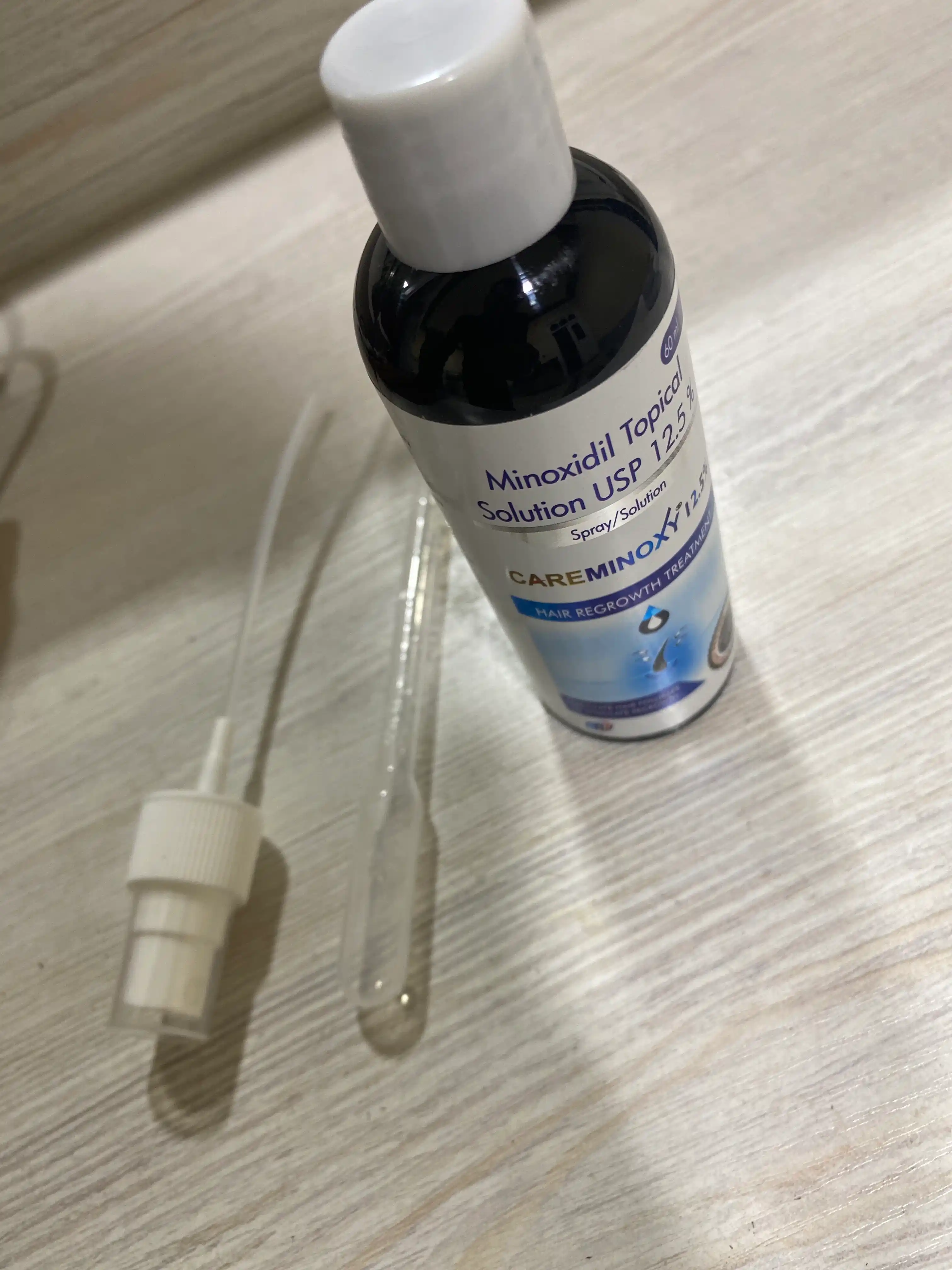 Миноксидил 12.5% Care Minoxy – лосьон-спрей для роста волос и бороды (60мл)
