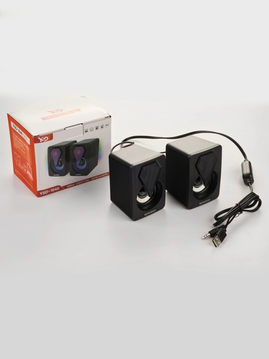 Колонки Bluetooth с RGB подсветкой, беспроводные, с высокой громкостью, заряжаемая usb