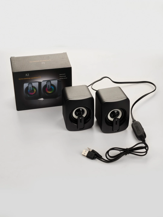Колонки Bluetooth с RGB подсветкой, беспроводные, с высокой громкостью, заряжаемая usb - 