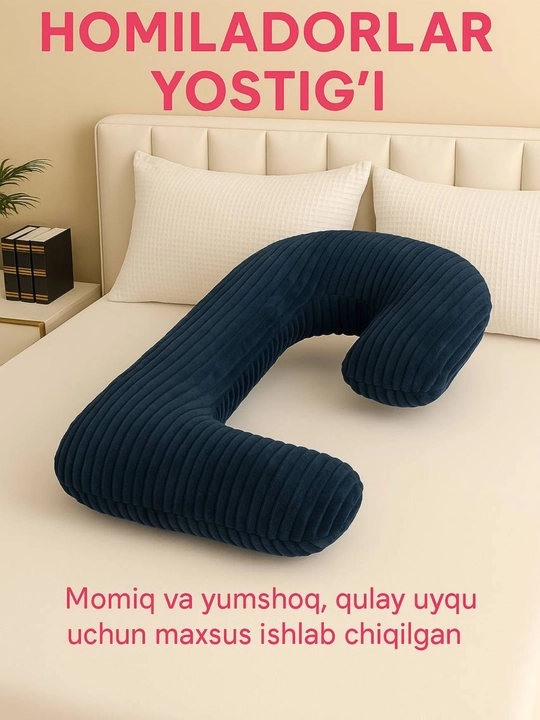 Homiladorlar uchun 3-tasi-1 da ortopedik yostiq – uyqu, emizish va dam olishga, yostqlar