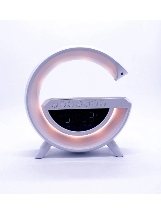 Kоlonka Bluetooth FM Radio Budilnik soat Svitilnik Music Wireless Charging
